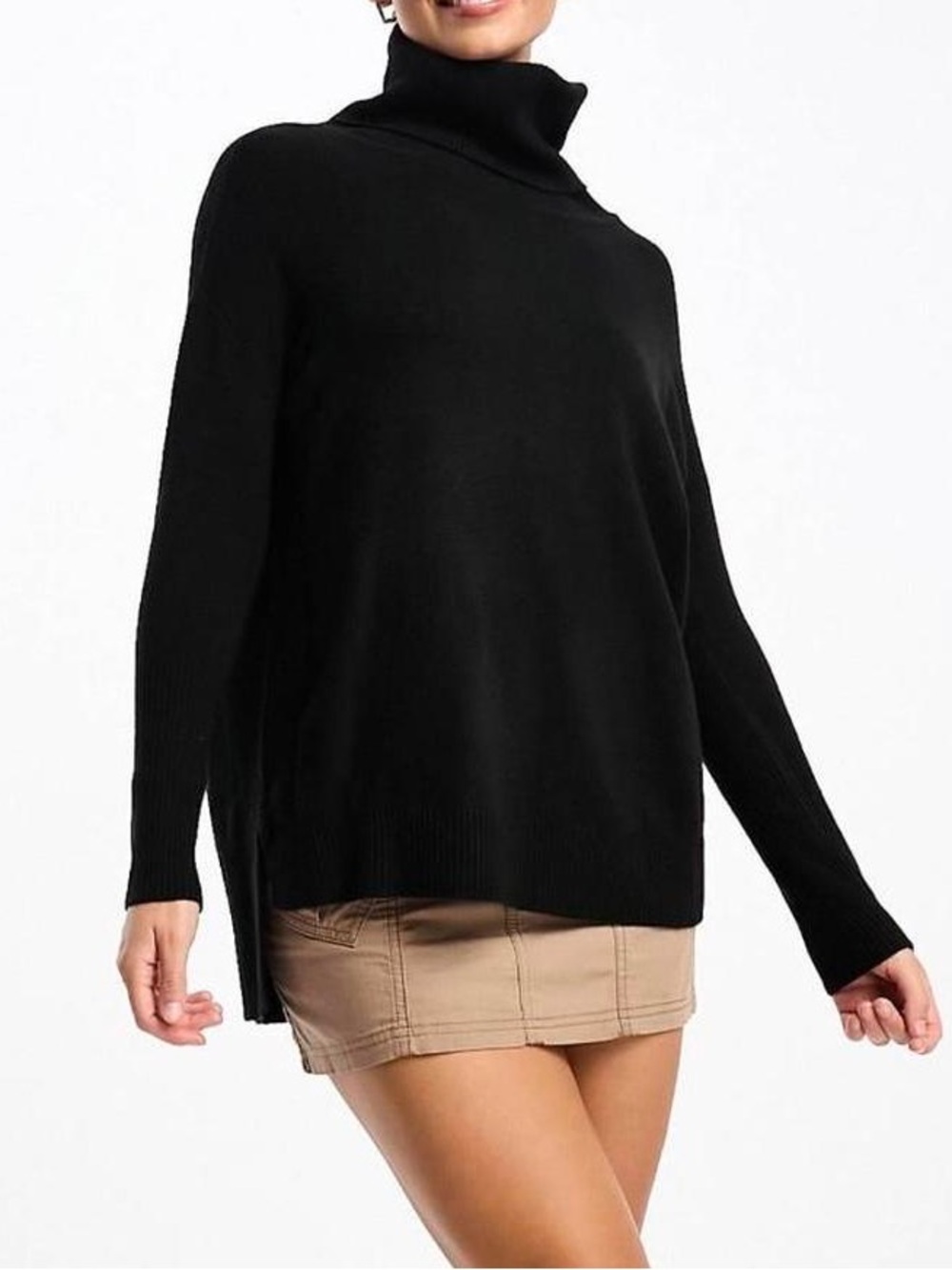 Abercrombie & Fitch Black Turtleneck Legging-Friendly Sweater